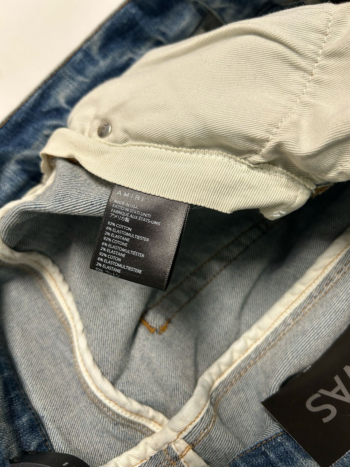 Amiri FW2019 Paint Splatter Distressed Denim
