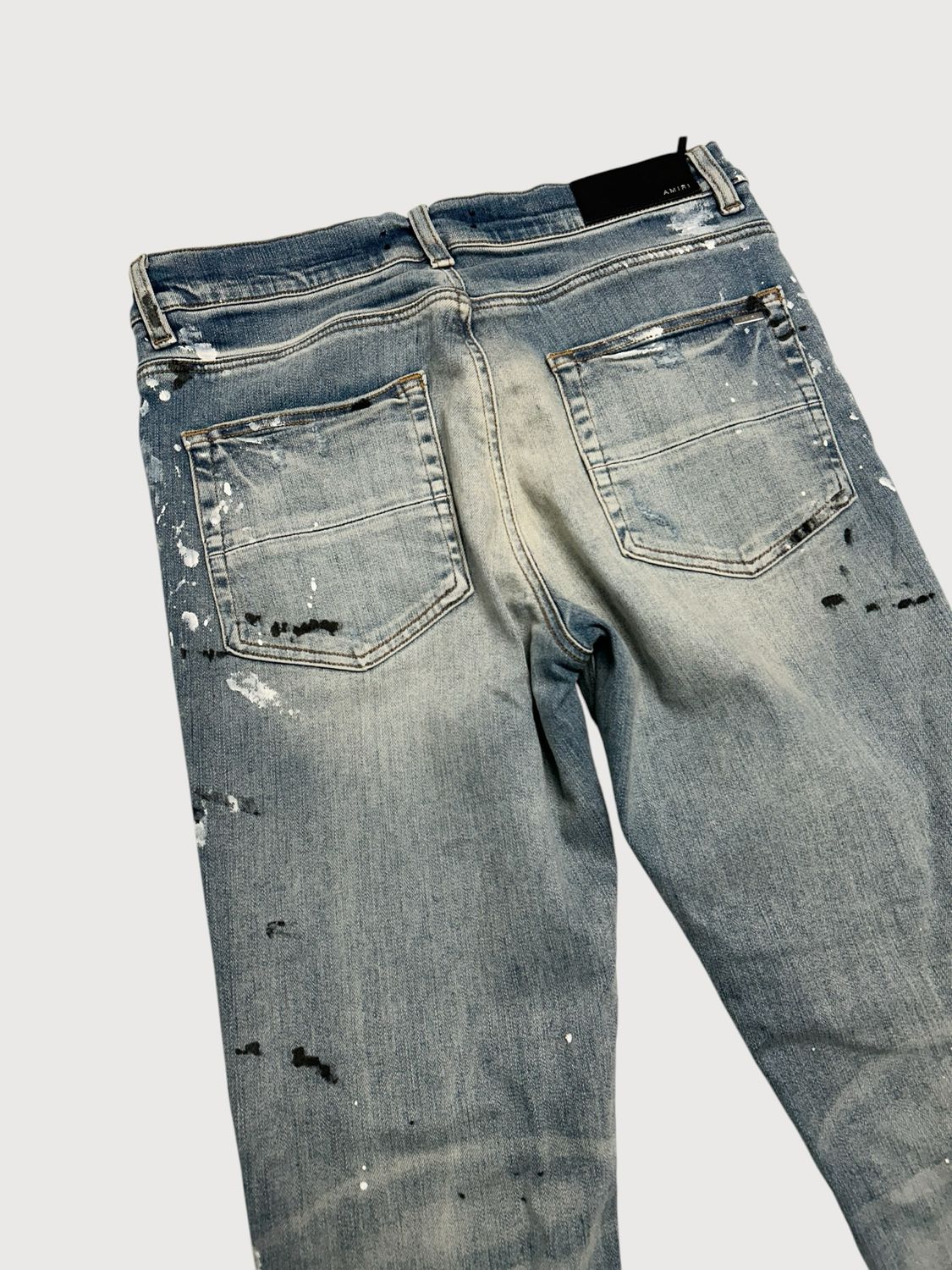 Amiri FW2019 Paint Splatter Distressed Denim