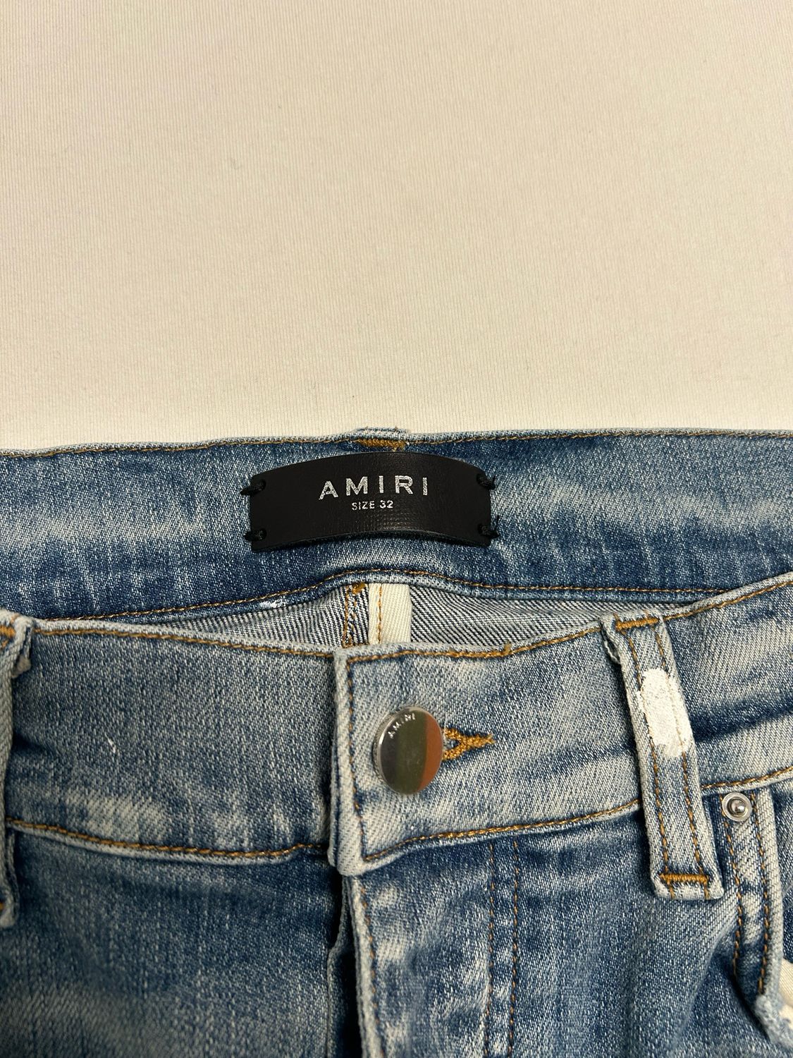 Amiri FW2019 Paint Splatter Distressed Denim