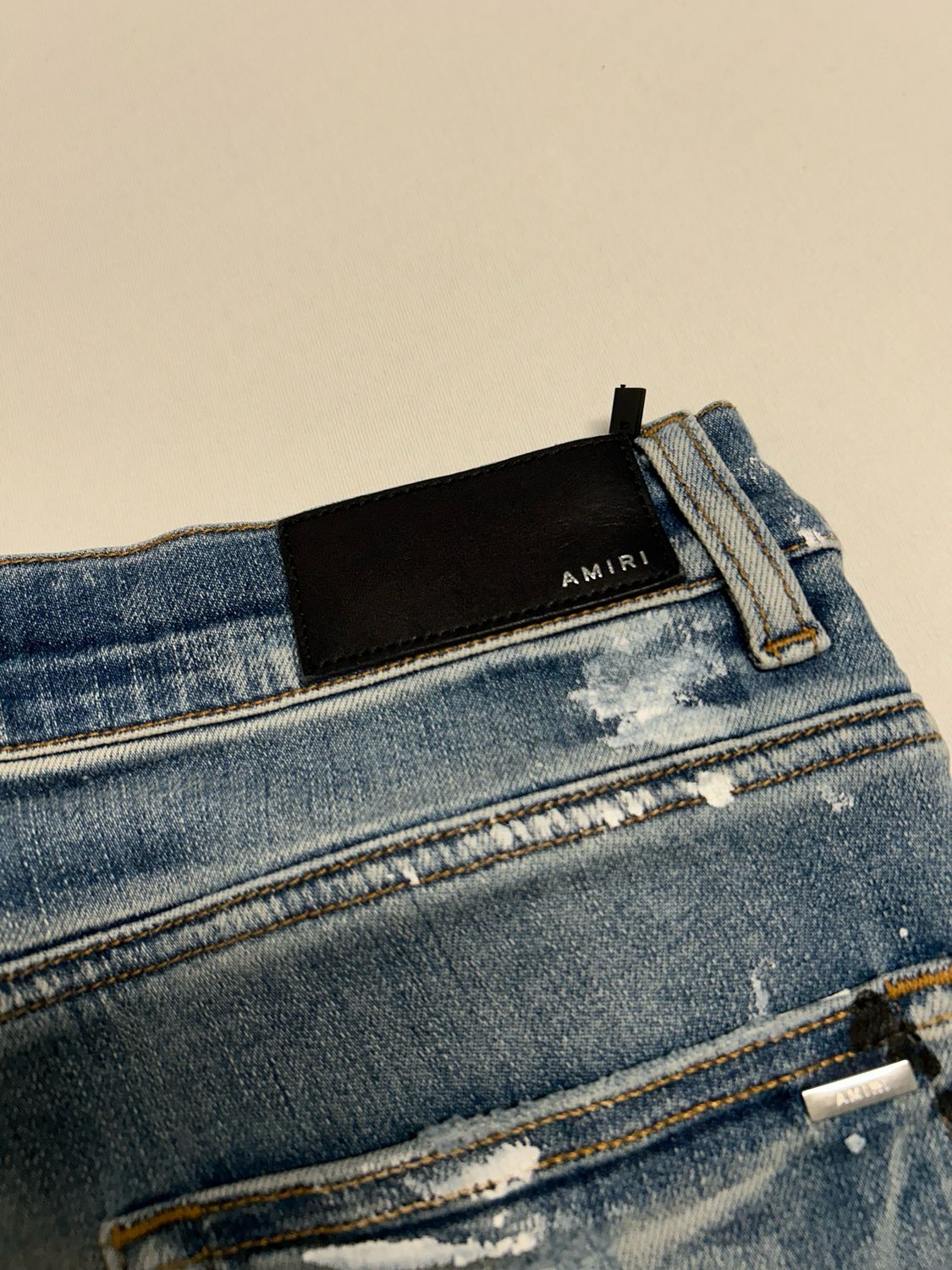 Amiri FW2019 Paint Splatter Distressed Denim