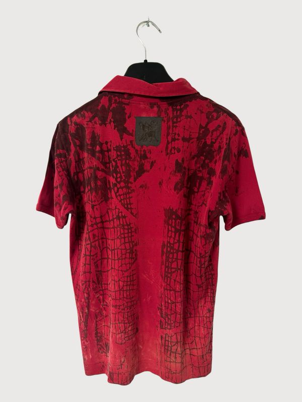 Dries Van Noten Dragon Crest Croc Print Polo