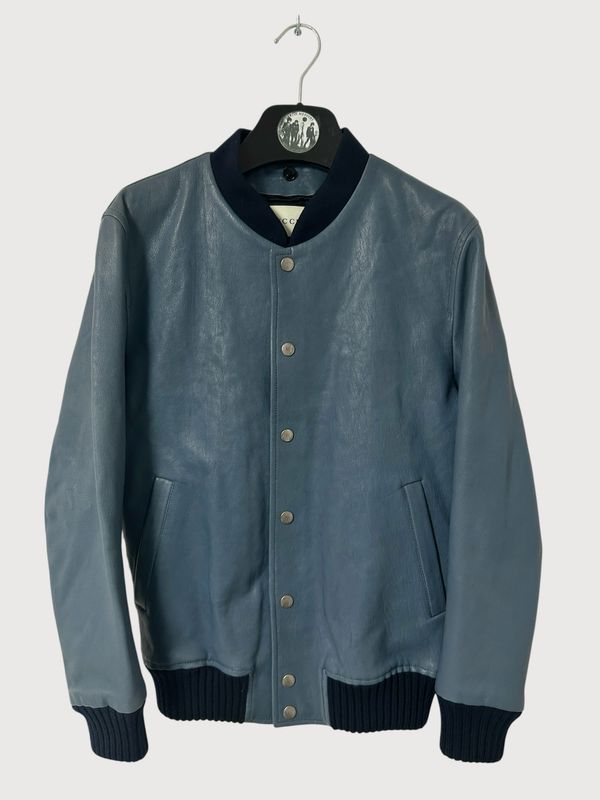 Gucci by Alessandro Michele FW2017 Baseball Eagle Leather Varsity Jacket