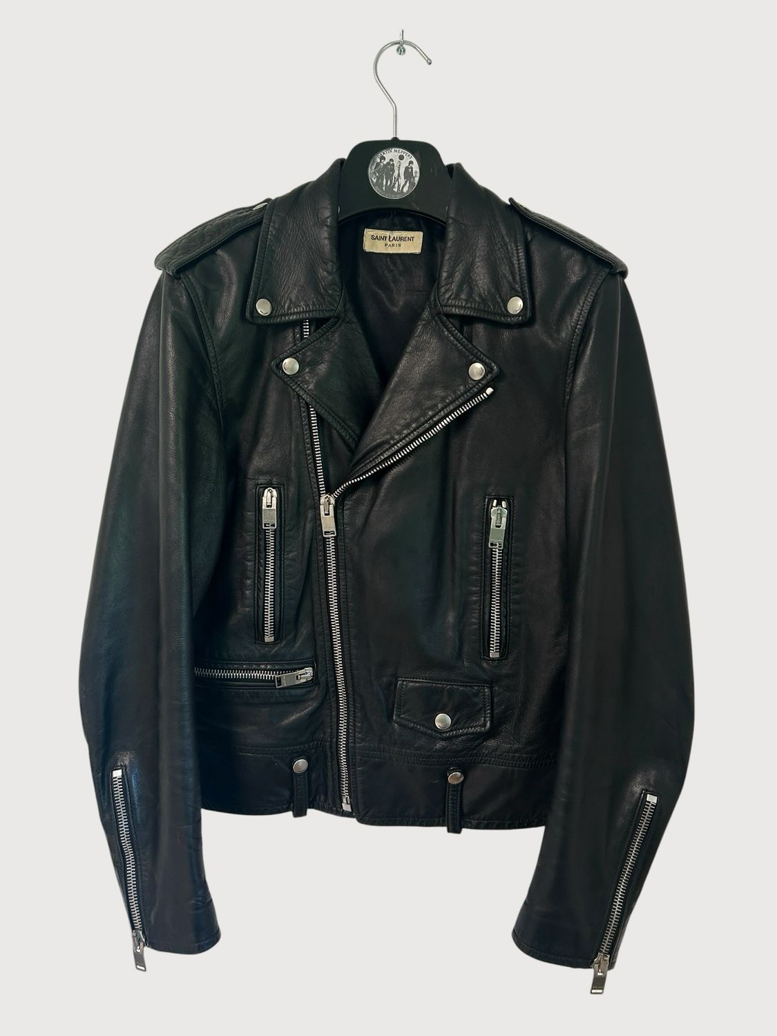 Saint Laurent Paris by Hedi Slimane SS2013 OG L01 Lamb Leather Moto Biker
