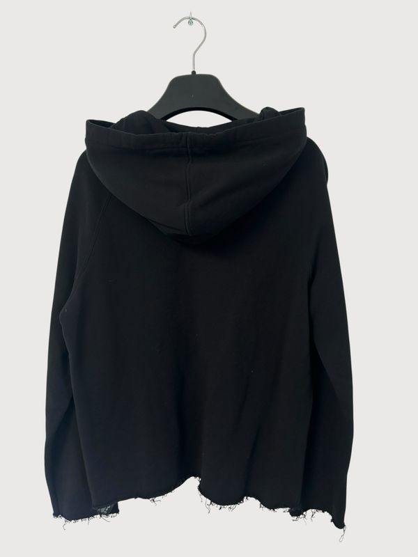 Balmain by Olivier Rousteing FW2013 Raw Cut Logo Hoodie