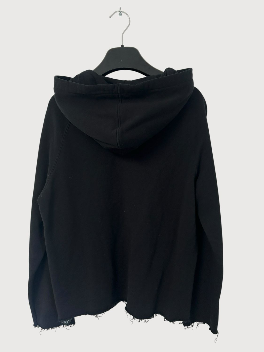 Balmain by Olivier Rousteing FW2013 Raw Cut Logo Hoodie