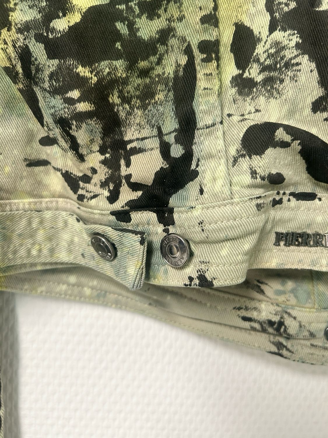 Balmain FW2012 Star Stud Painted Denim Jacket