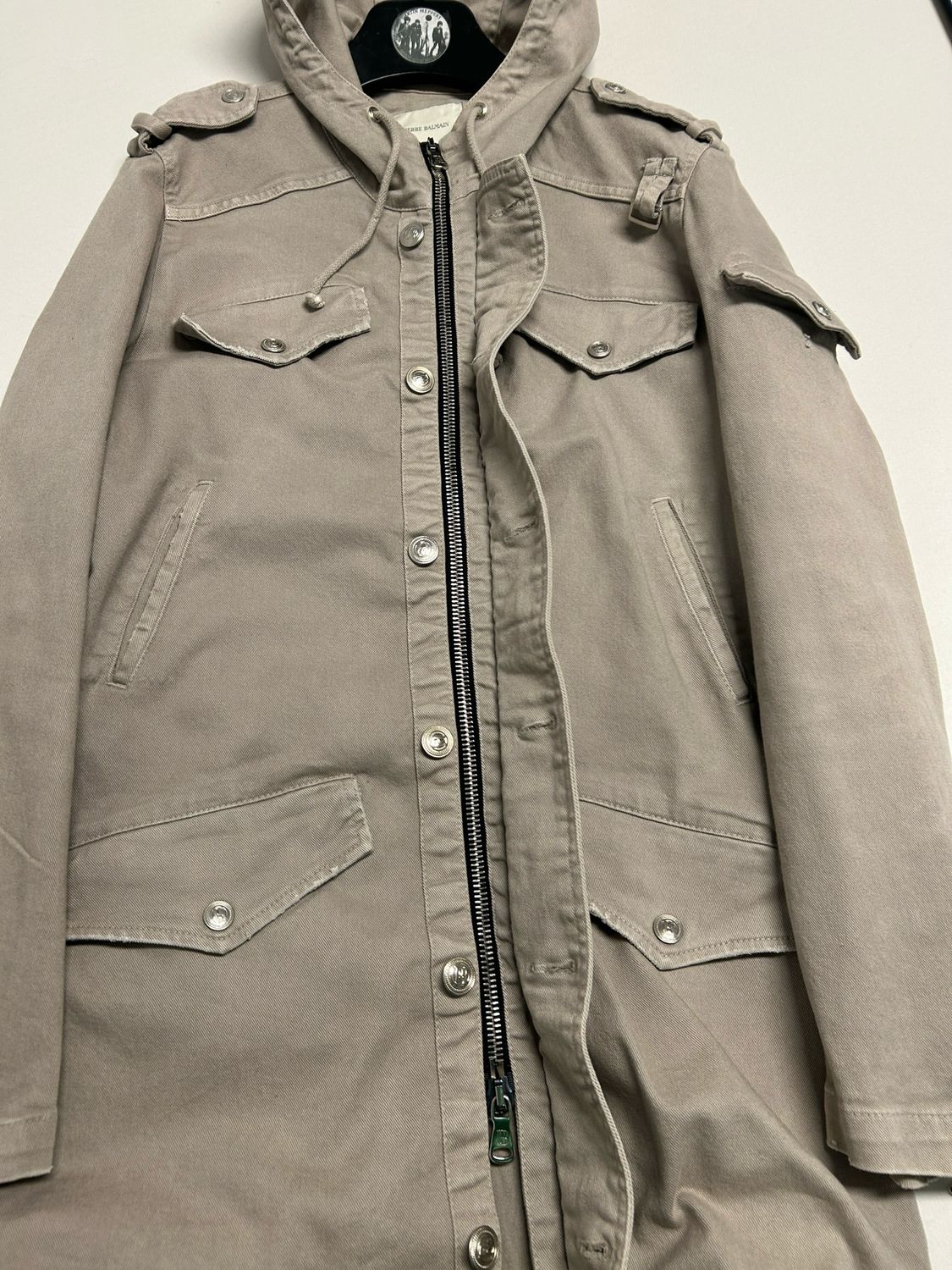 Balmain c. 2011 Military Canvas Parka