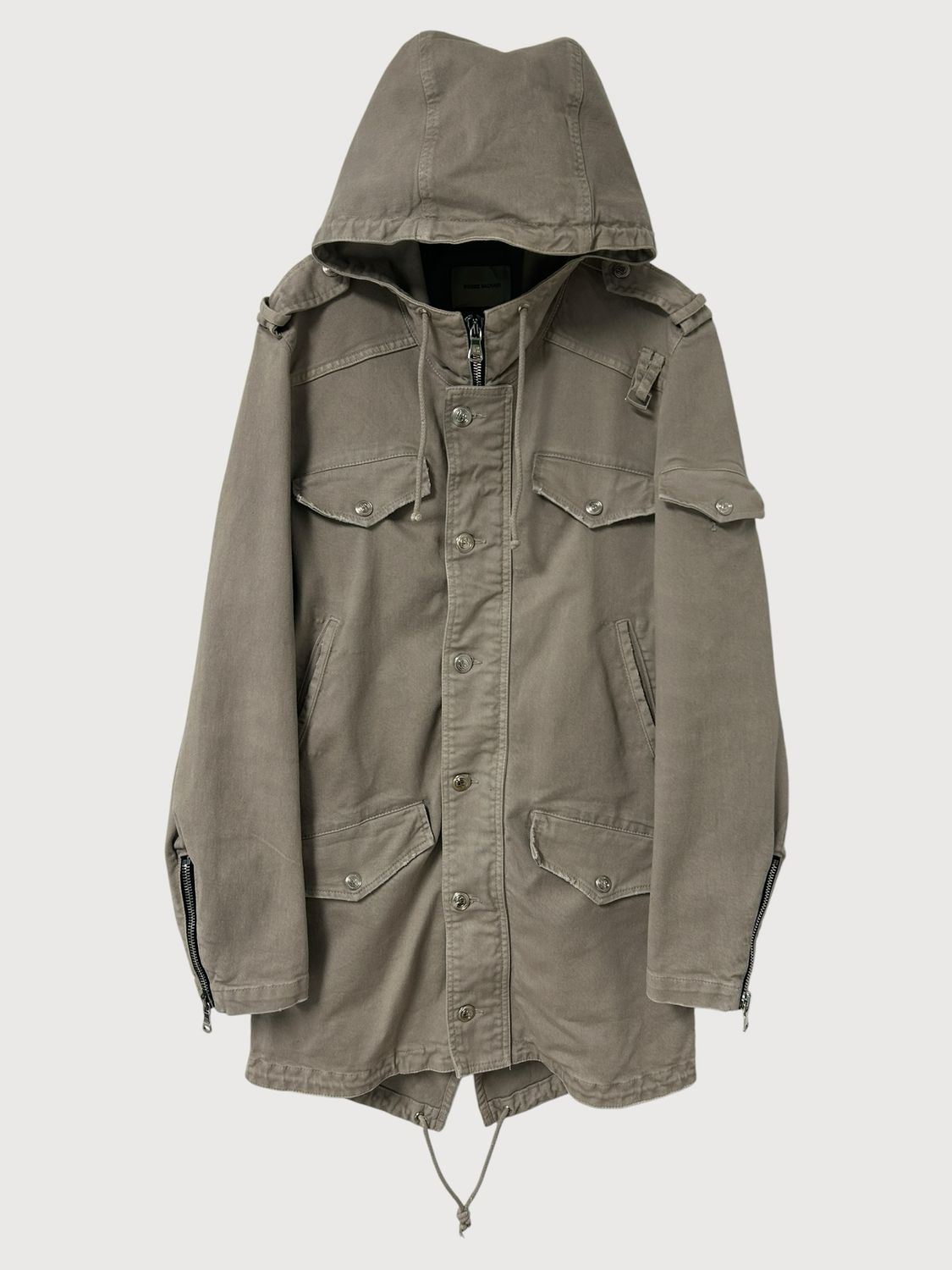 Balmain c. 2011 Military Canvas Parka