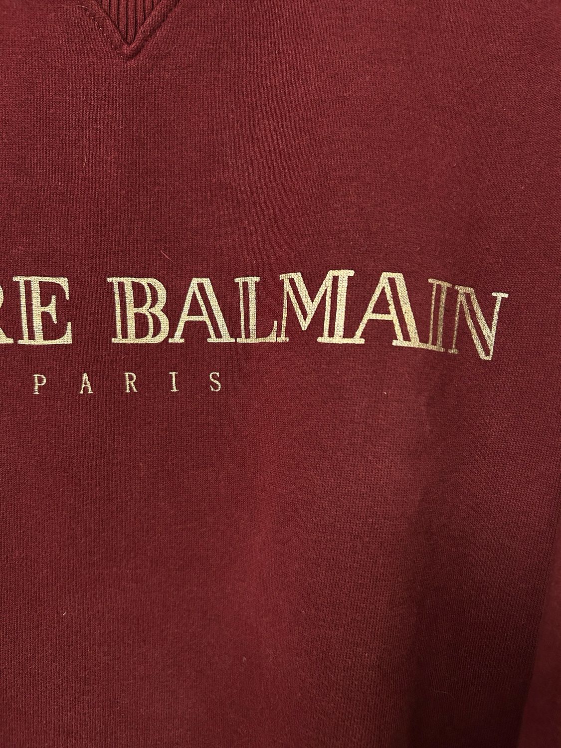 Balmain FW2012 Carmine Logo Crewneck