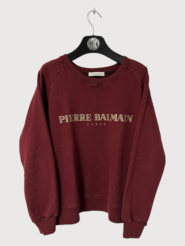 Balmain FW2012 Carmine Logo Crewneck Balmain FW2012 Carmine Logo Crewneck