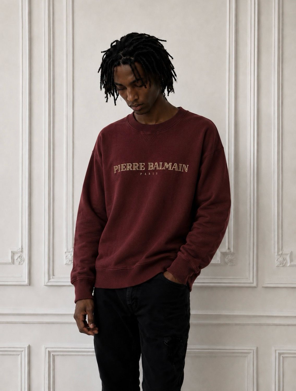 Balmain FW2012 Carmine Logo Crewneck