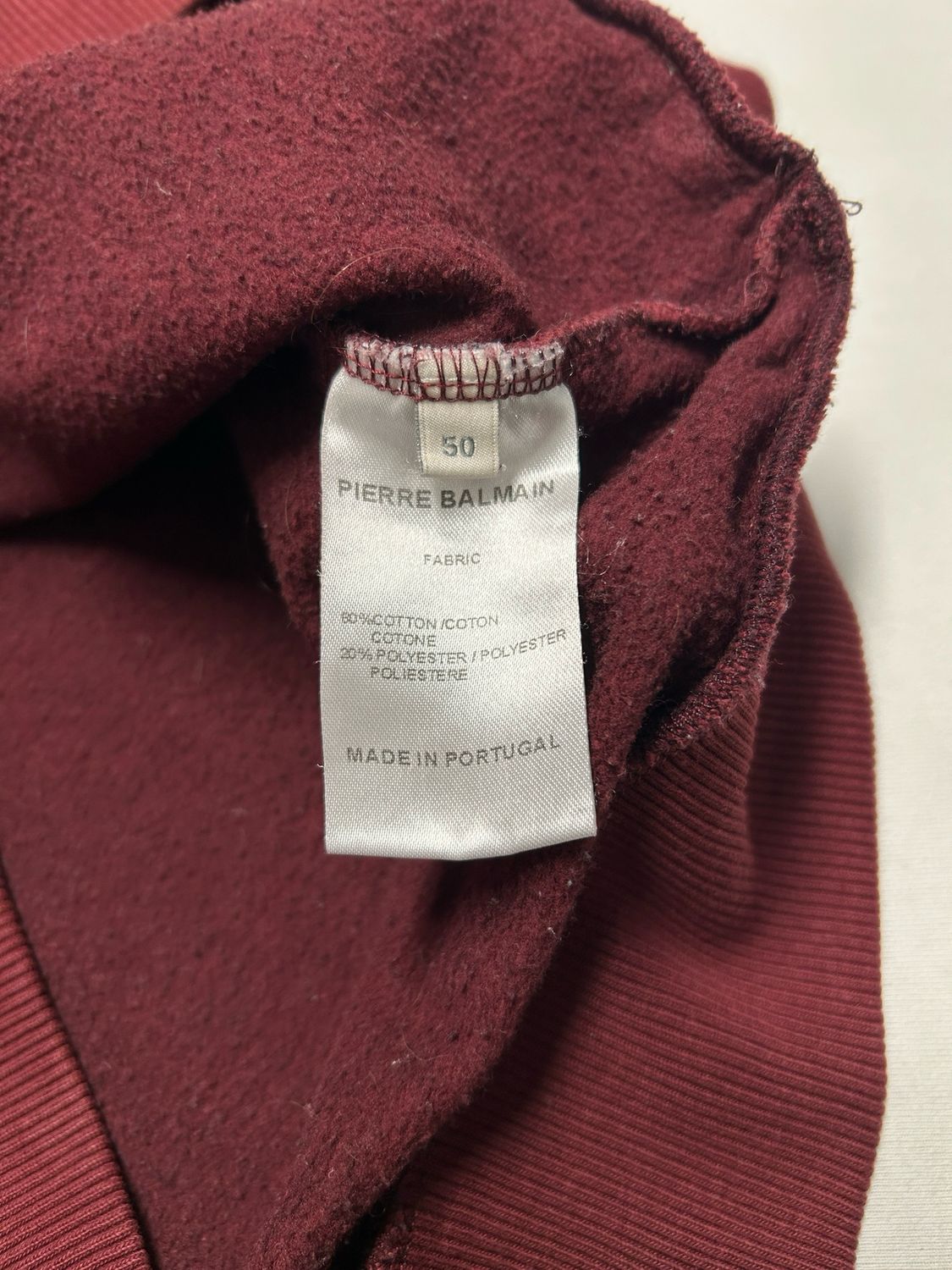 Balmain FW2012 Carmine Logo Crewneck