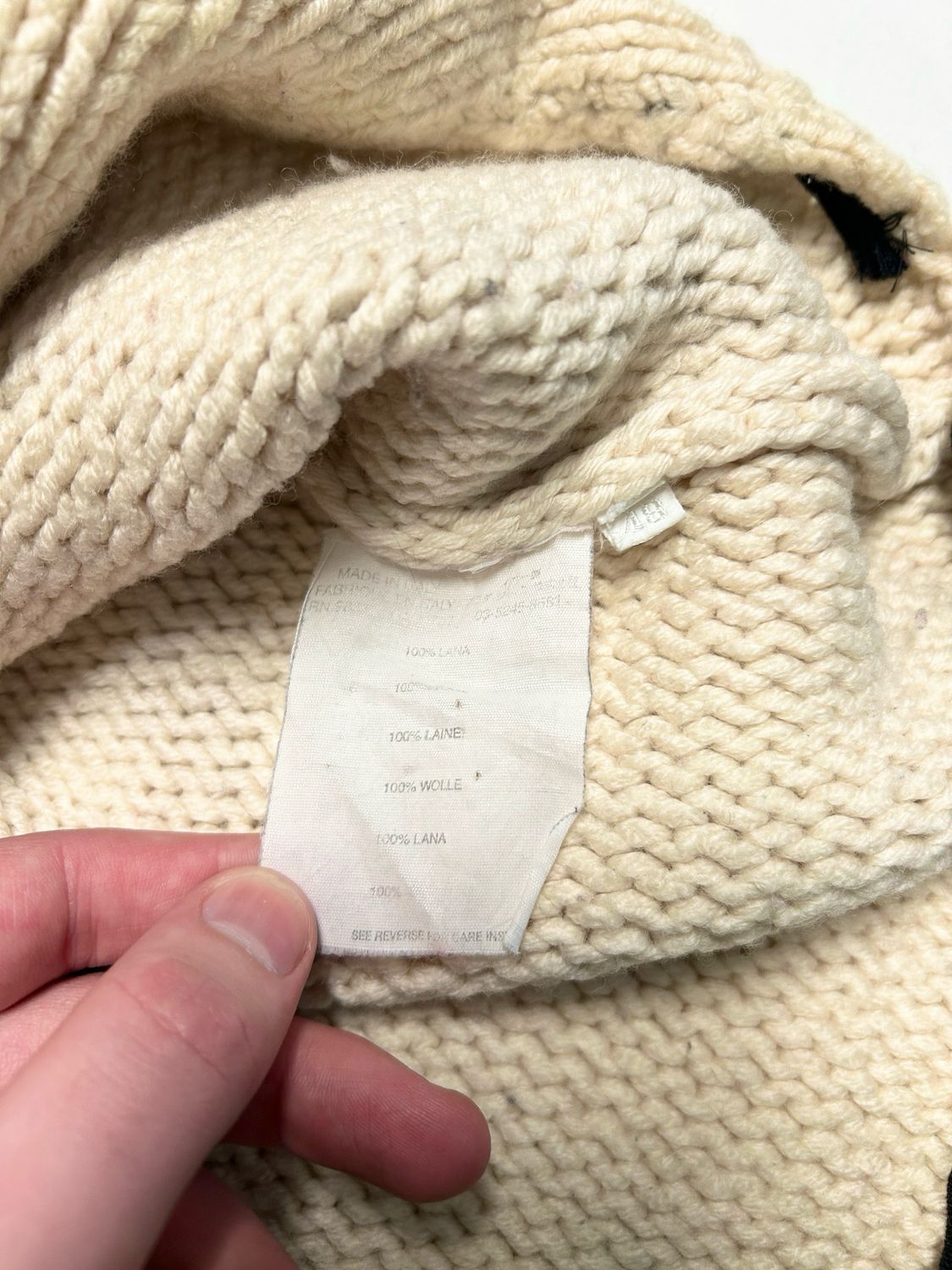 Prada Heavyweight Wool Contrast Panel Turtleneck Knit