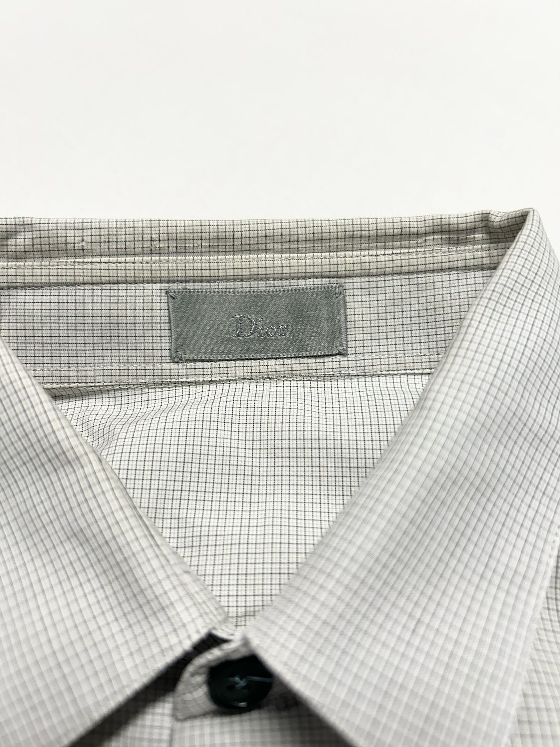 Dior Homme  Micro Check Hidden Placket Shirt