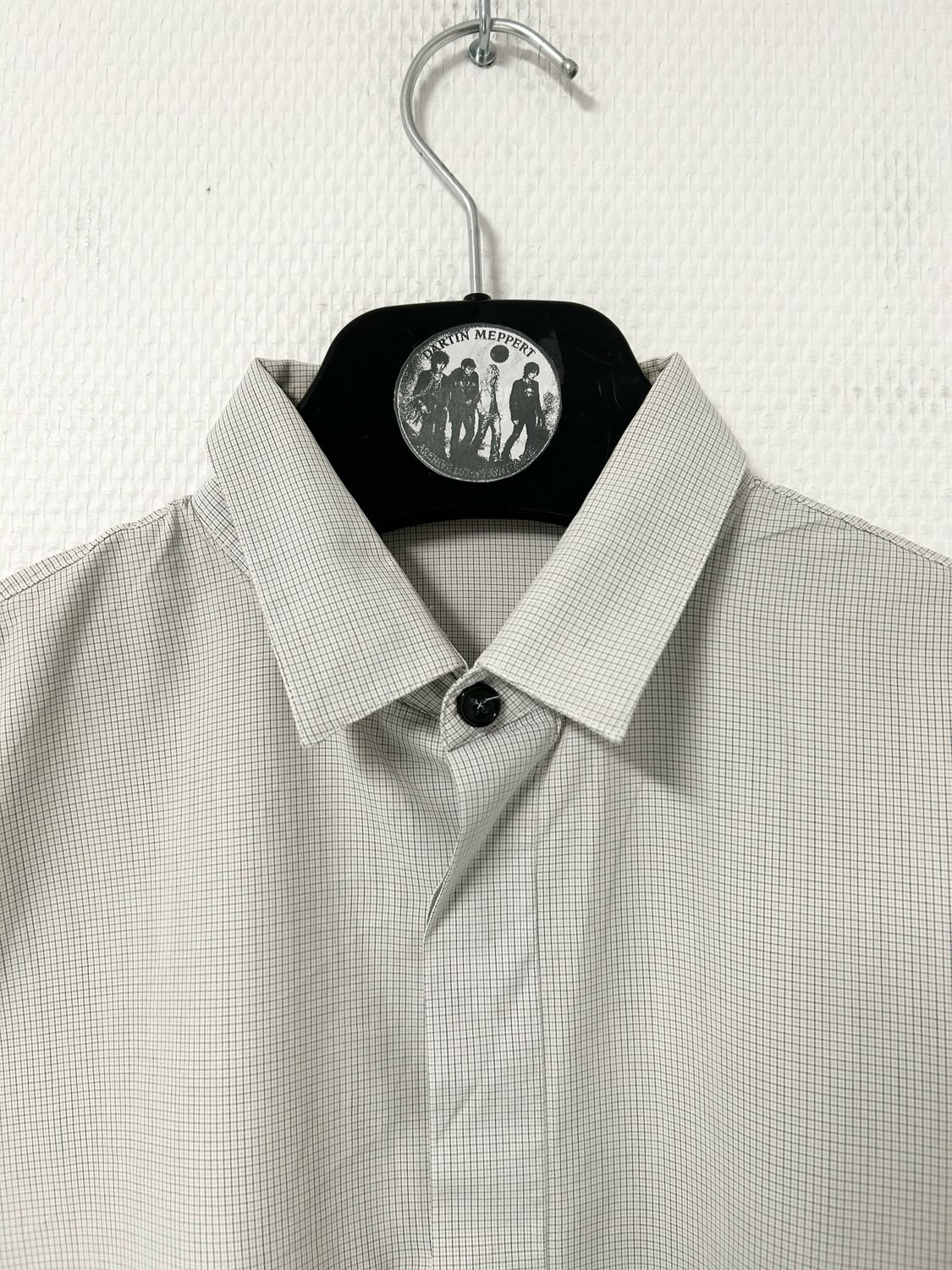 Dior Homme  Micro Check Hidden Placket Shirt