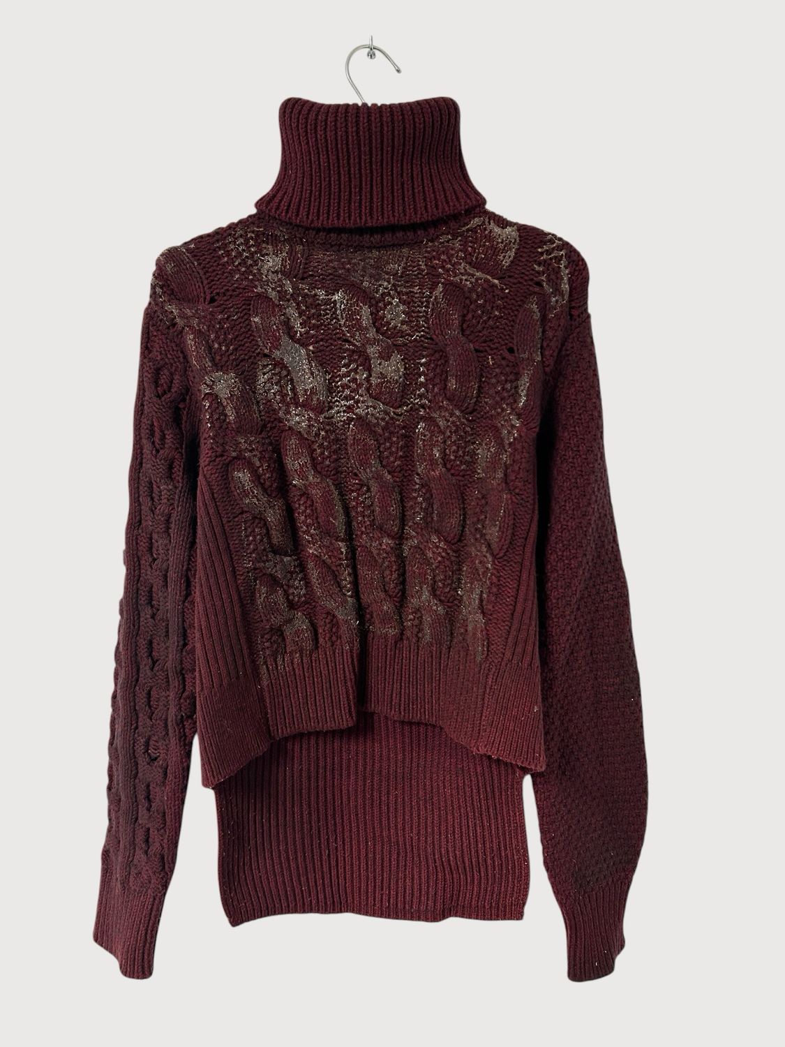 Maison Margiela  FW2017 Waxed Cable Turtleneck Knit