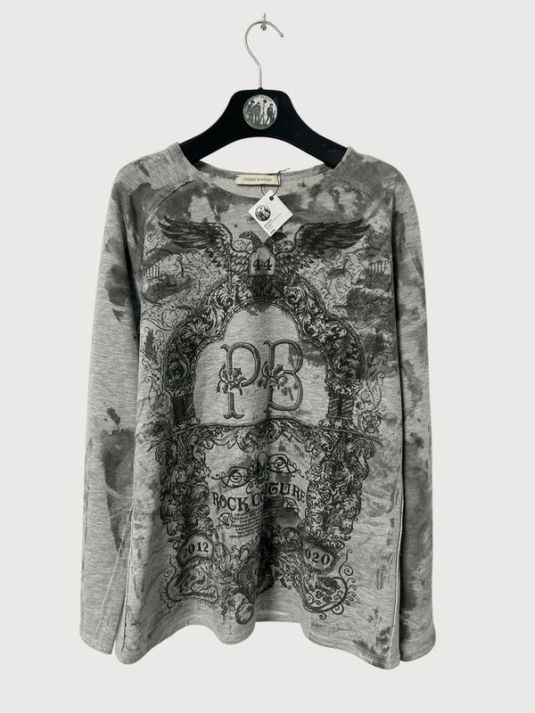 Balmain 2020 Baroque Logo Rock Couture Sweatshirt Balmain 2020 Baroque Logo Rock Couture Sweatshirt