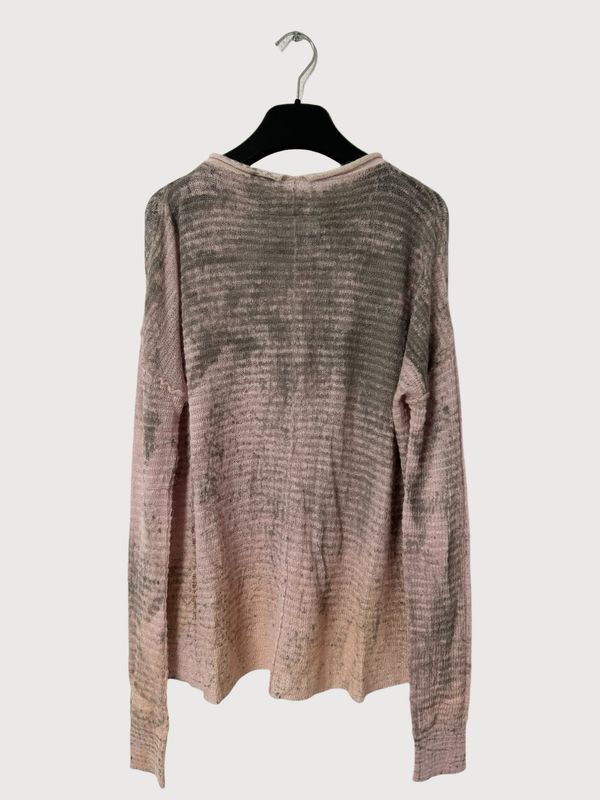Maison Margiela  FW2022 Distressed Pink Knit Sweater