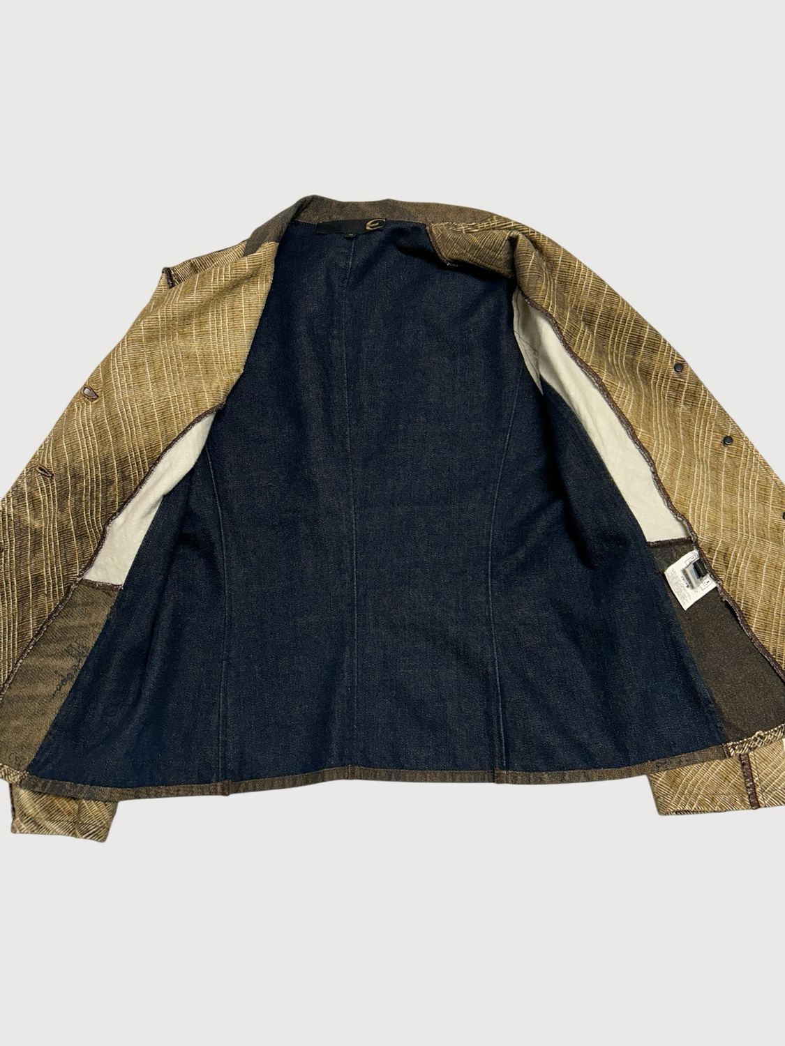Cavalli 2000s Inside-Out Textured Velvet Blazer