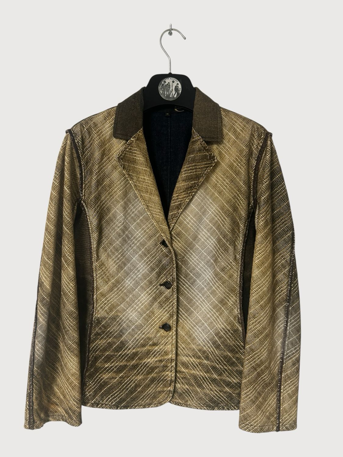 Cavalli 2000s Inside-Out Textured Velvet Blazer