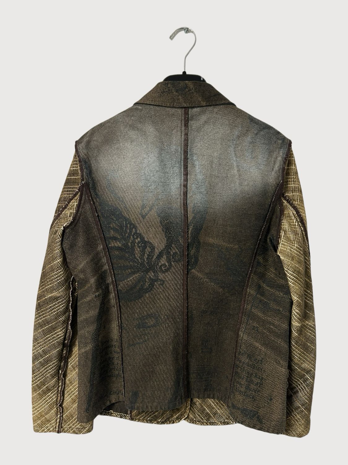 Cavalli 2000s Inside-Out Textured Velvet Blazer