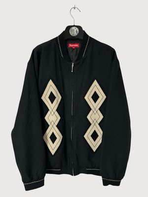 Supreme  FW2018 Diamond Rayon Bomber Jacket