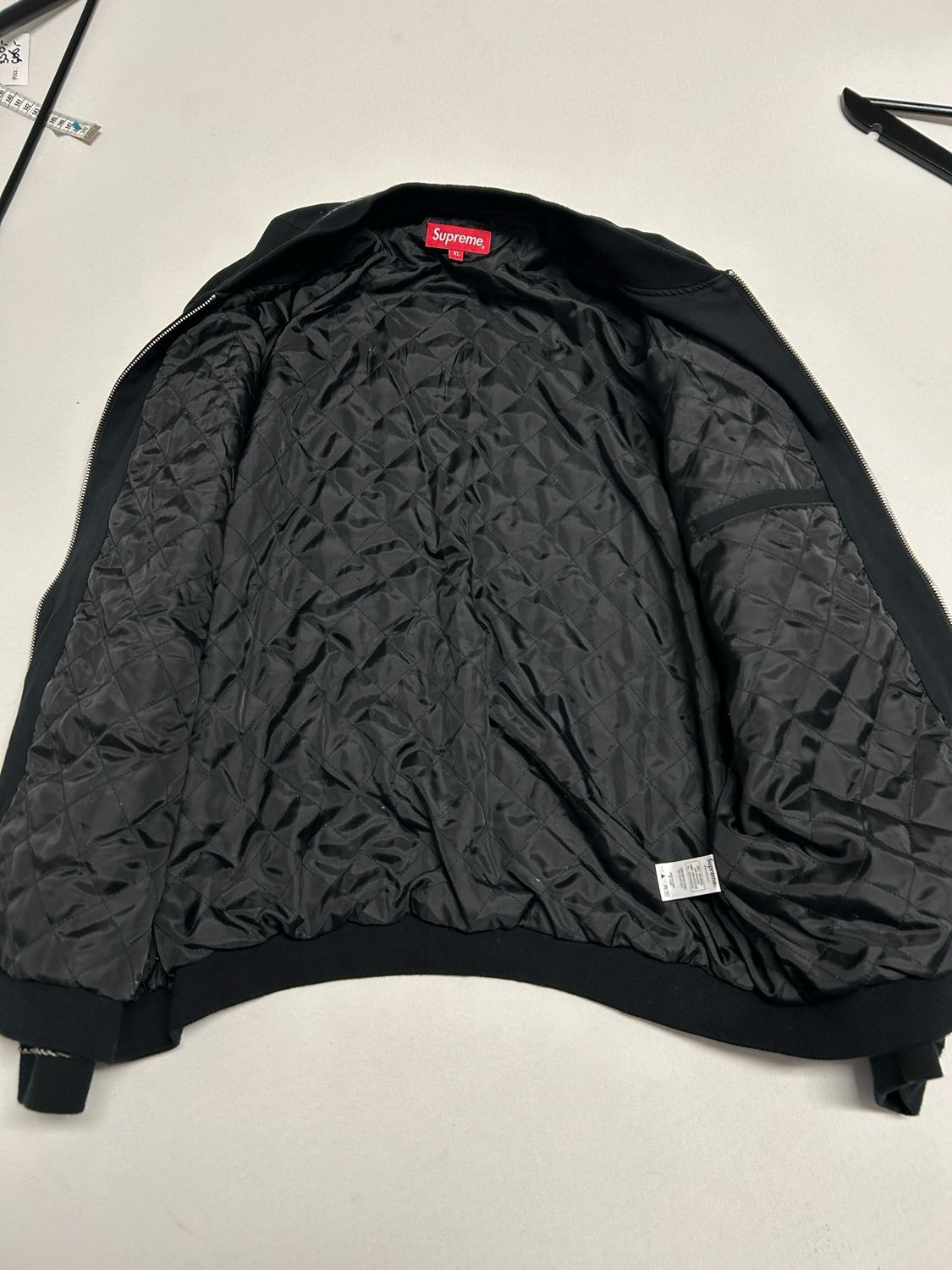 Supreme  FW2018 Diamond Rayon Bomber Jacket