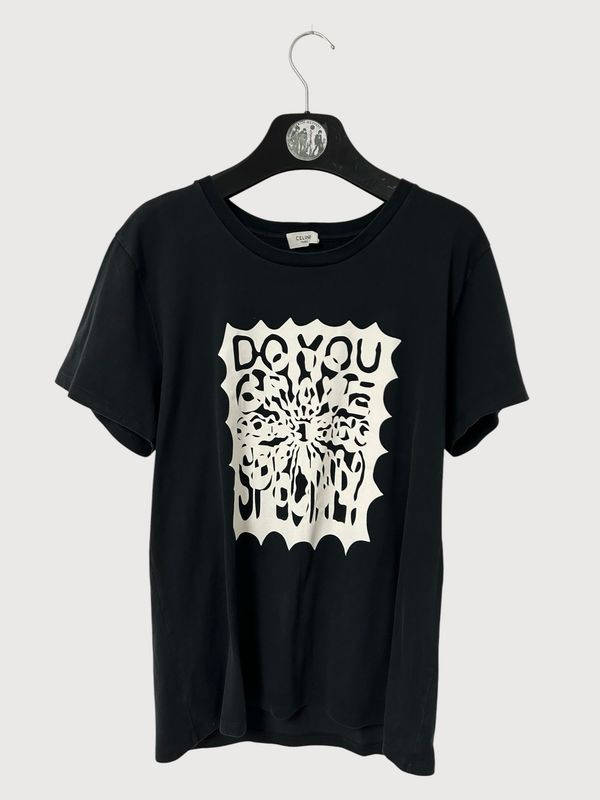 Celine by Hedi Slimane SS2019 Christian Marclay “Do You Create As You Speak?” T-Shirt