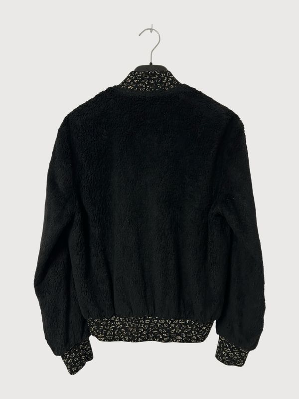 Saint Laurent Paris by Anthony Vaccarello FW2018 Sample Gold Babycat Fur Bomber Jacket
