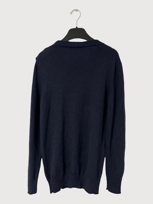 Balmain  2013 Distressed Button Shoulder Knit