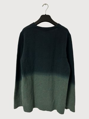 Dries Van Noten FW2004 Ombre V-Neck Wool Knit