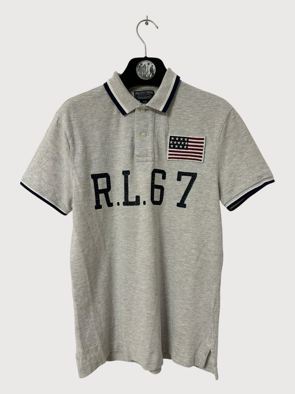 Polo Ralph Lauren RL67 USA Flag Logo Polo Shirt