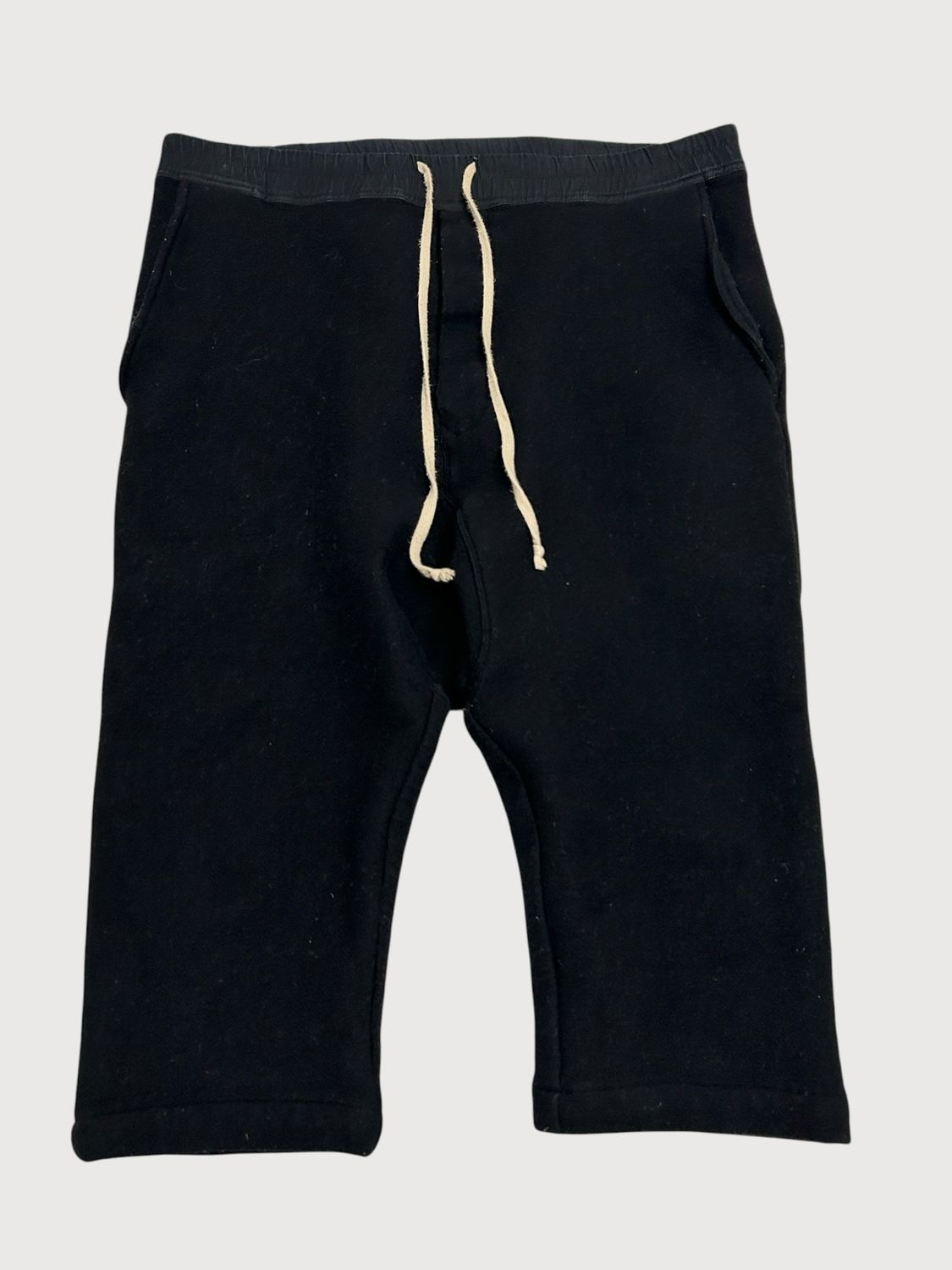 Rick Owens FW2015 Sphinx Felt Drop Crotch Shorts