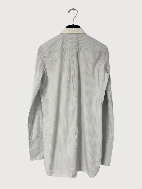 Celine by Phoebe Philo FW2015 Contrast Panel Striped Cotton Shirt