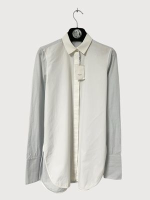 Celine by Phoebe Philo FW2015 Contrast Panel Striped Cotton Shirt