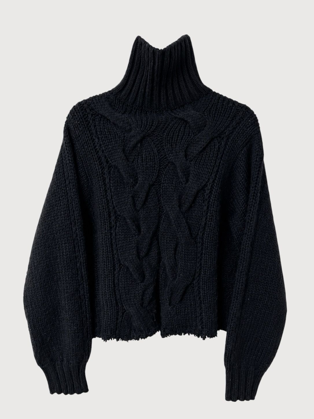 Dries Van Noten Alpaca Turtleneck Cable Knit