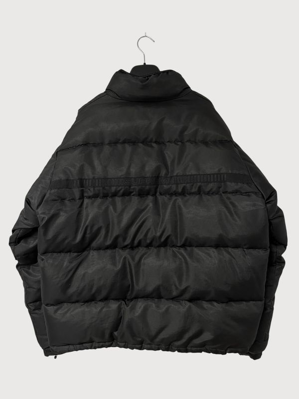 Supreme FW2017 Reflective Sleeve Logo Puffer Jacket