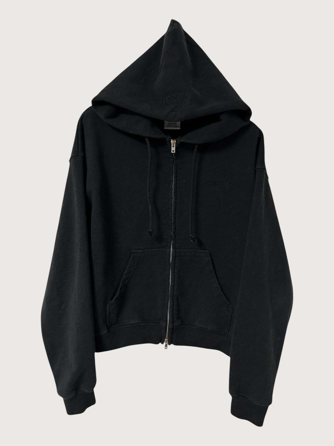 Vetements Limited Edition Heavyweight Zip Hoodie