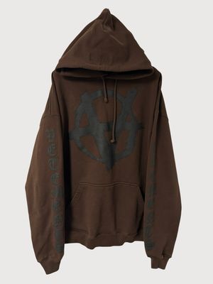 Vetements SS2021 Anarchy Gothic Logo Oversized Hoodie