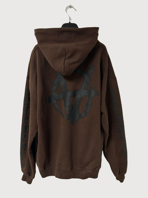 Vetements SS2021 Anarchy Gothic Logo Oversized Hoodie