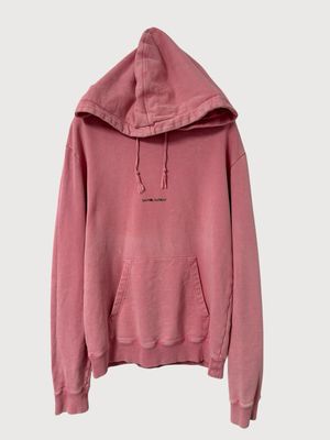 Saint Laurent Paris  SS2019 Pink Logo Hoodie