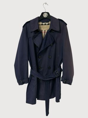 Burberry Check Lined Trench Coat