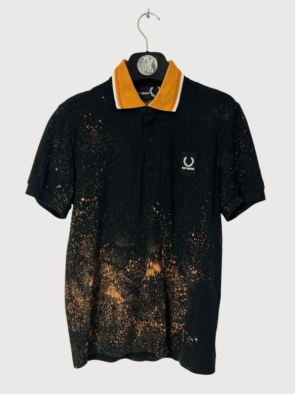 Raf Simons SS2018 Contrast Collar Piqué Polo Shirt