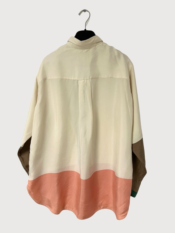 Céline by Phoebe Philo 2011 Color Block Silk Shirt