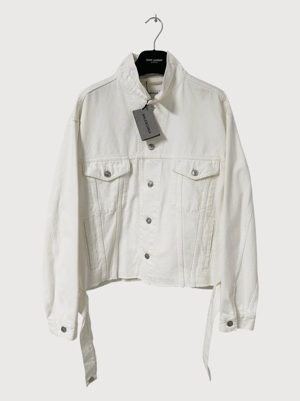 Balenciaga by Demna Gvasalia SS2018 Distressed Denim Jacket