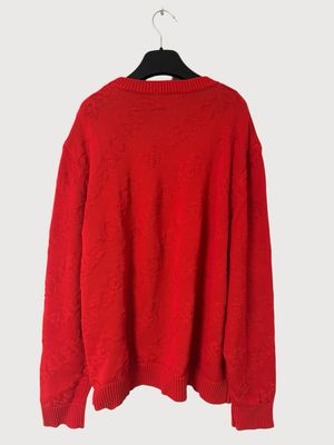 Balenciaga by Demna Gvasalia FW2019 All Over Logo Intarsia Knit Sweater