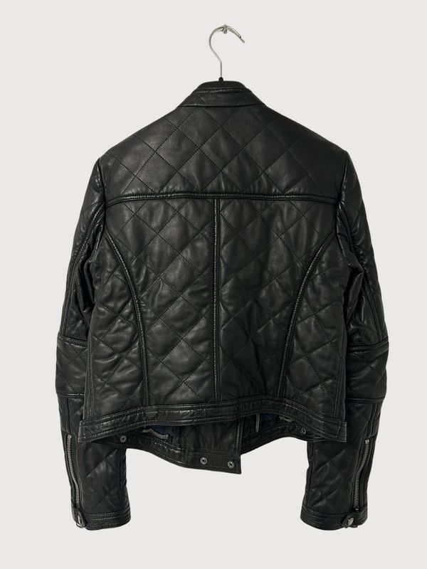 Burberry Quilted Lamb Leather Biker Jacket