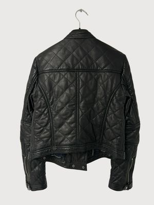 Burberry Quilted Lamb Leather Biker Jacket