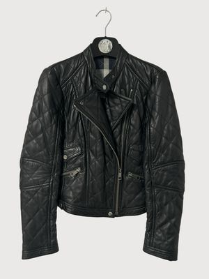 Burberry Quilted Lamb Leather Biker Jacket