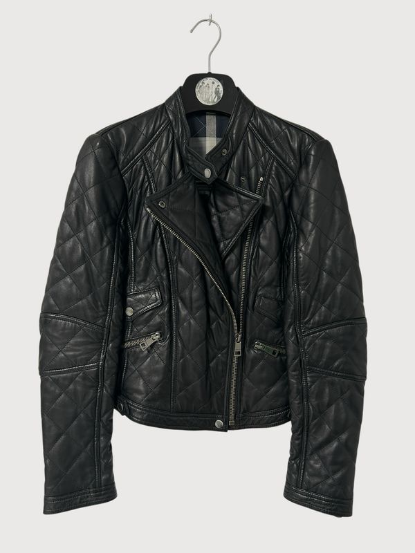 Burberry Quilted Lamb Leather Biker Jacket